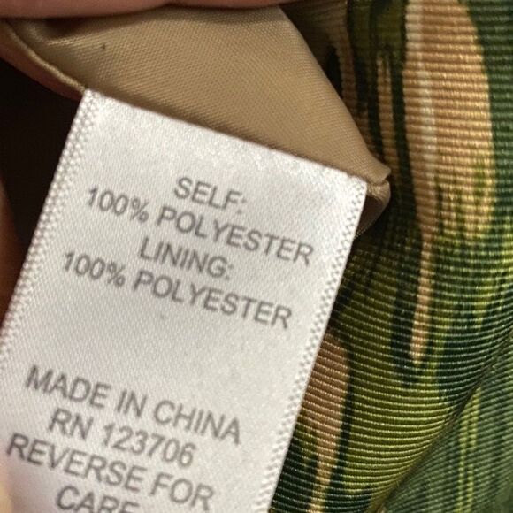 Preston & York Women’s Green Multi Zip Front Blazer Jacket Sz-10 - Picture 5 of 6